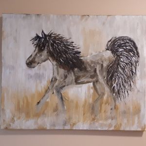Original Acrylic Horse Art